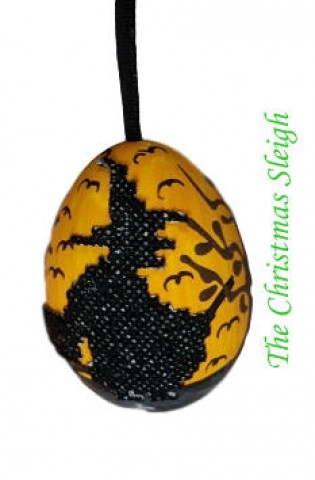 Peter Priess of Salzburg Hand Painted Halloween Eggs - Witch - TEMPORARILY OUT OF STOCK